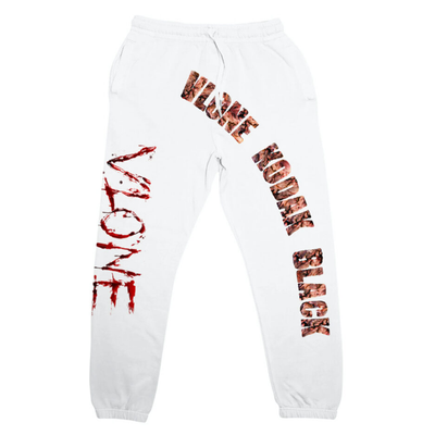 Kodak Black x Vlone Zombie Joggers White