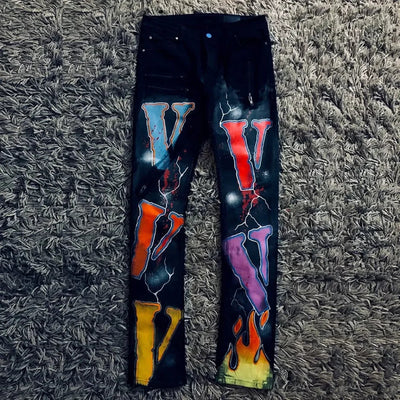 VLONE Light Sutfin V Printed Pants